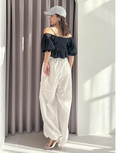 Amazon | [スナイデル] クロップドバリエブラウス SWFB251169CGRYF